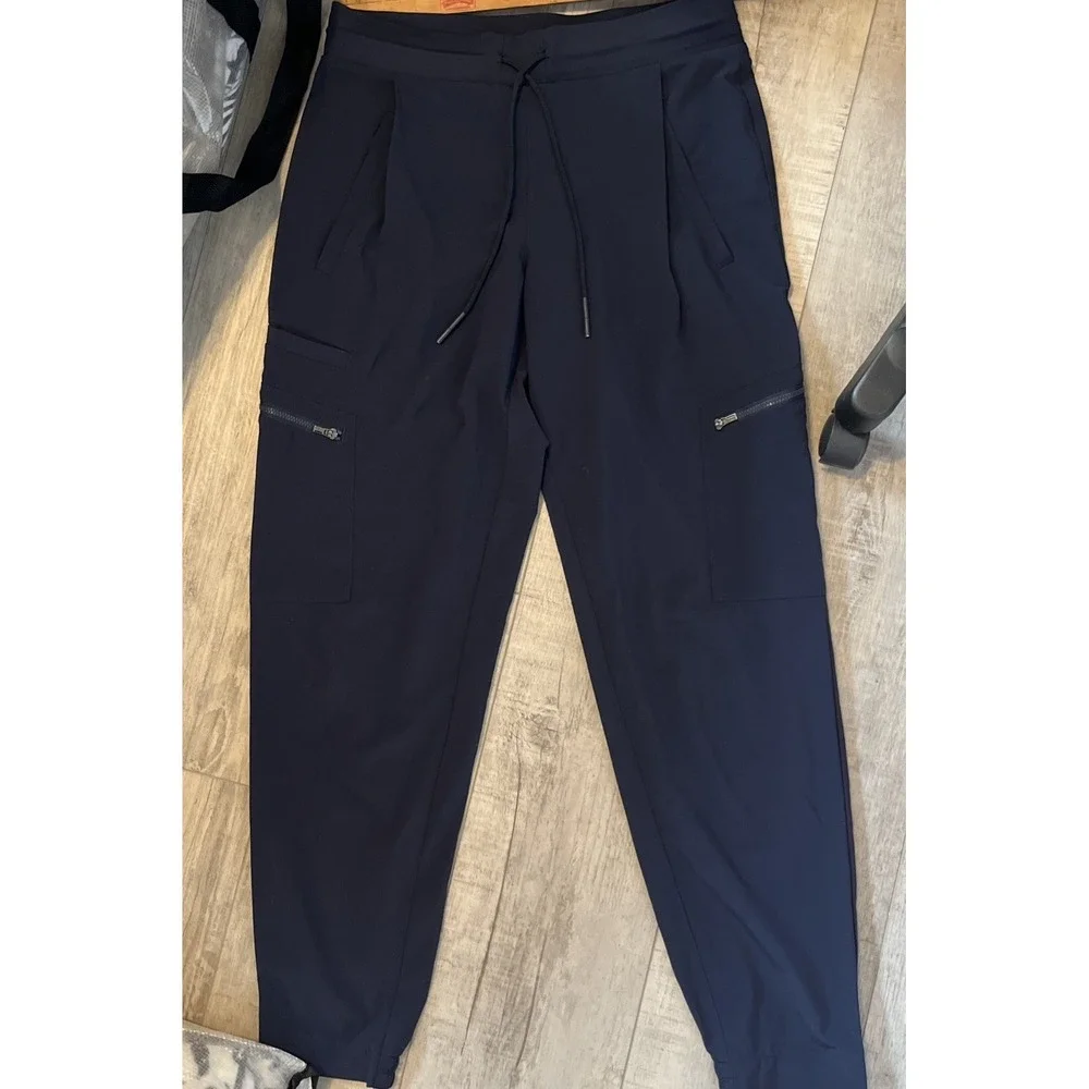 Athleta Venture‎ Navy Blue Jogger Travel Pant Women's Size 4